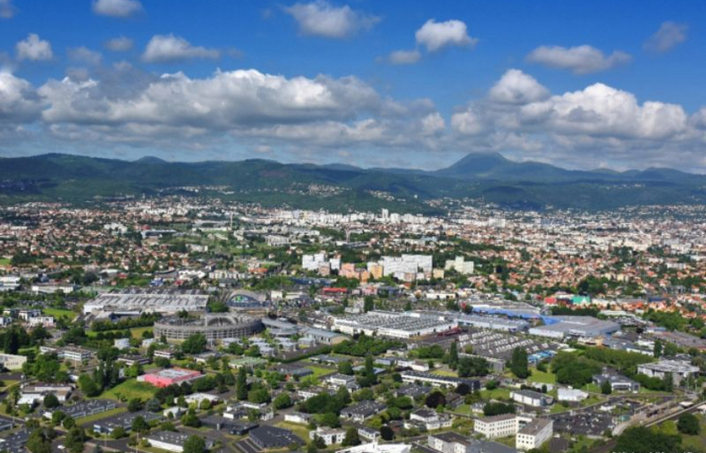 Vue aérienne de Clermont